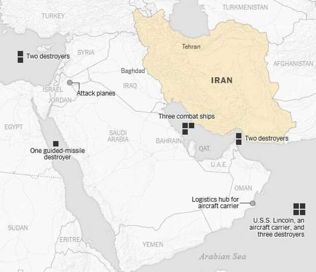 🇺🇸⚔️🇮🇷США готовят мощнейший удар: на Ближний Восток стянуты крупнейшие силы со
