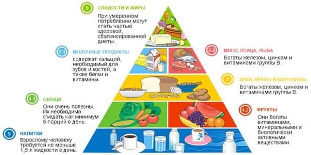 Пирамида здоровой пищи