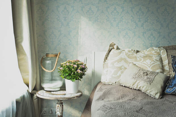 Фотография: Спальня в стиле Кантри, Квартира, Дома и квартиры, IKEA, герой недели, герой недели 2014, двушка в москве – фото на InMyRoom.ru
