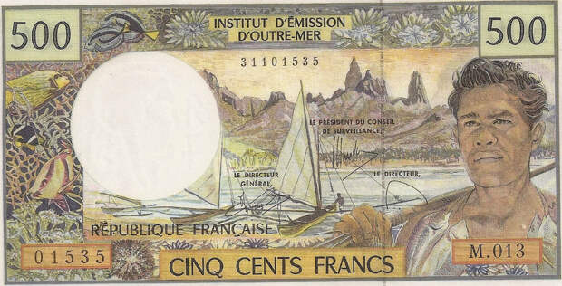 Красочная банкнота 500 франков