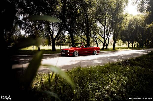 Классическая BMW E30 Cabrio на Пневмо подвеске