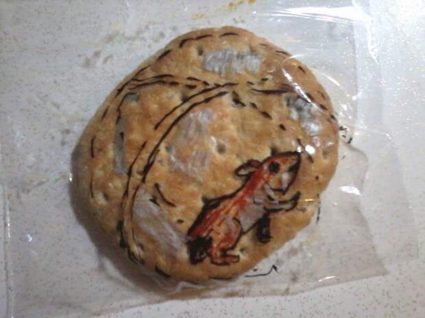 Sometimes his drawings transform the way that you see the sandwich itself.