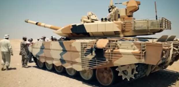 Т-90 будут собирать на заводе, где до этого собирали Абрамсы. Кадры с испытаний Т-90 в Сахаре.