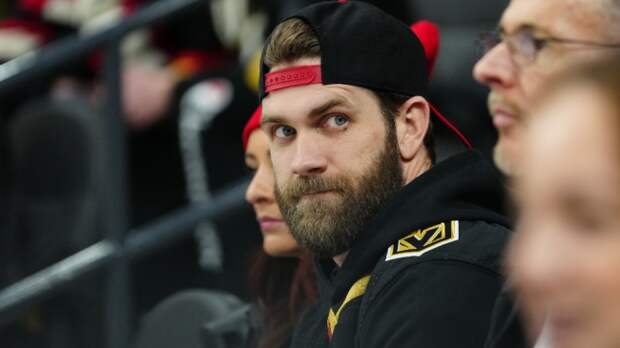 Bryce Harper at a hockey game.