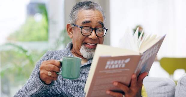 Person reading.