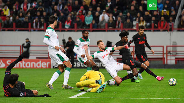 «Локомотив» проиграл футболистам «Атлетико» в матче Лиги чемпионов