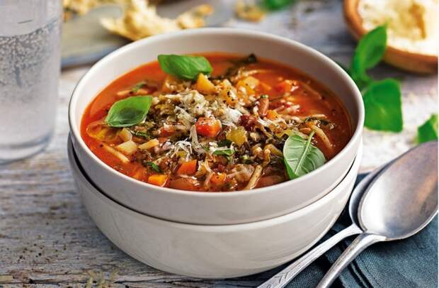Суп с томатами. \ Фото: cookmaster.online. Суп с томатами. \ Фото: cookmaster.online.