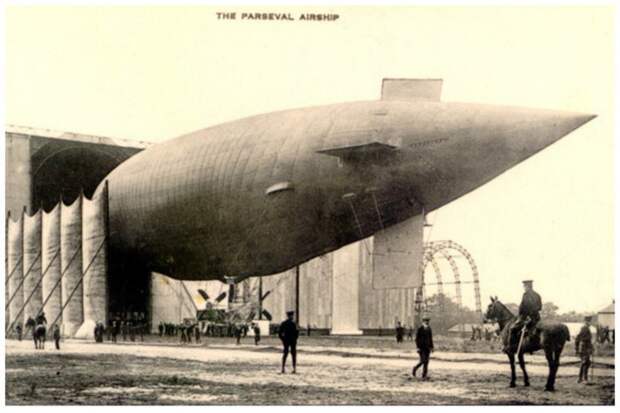 Parseval PL-18 - дирижабль мягкого типа (Германия - Великобритания). Во время первой мировой войны использовался для разведки в Северном море, патрулировал Ла-Манш. аэростаты, военное, дирижабли, интересное, красиво, факты