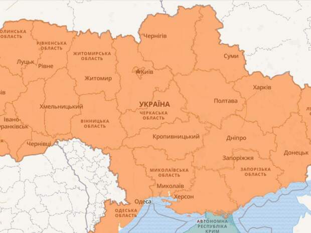 Воздушная тревога объявлена в Кировоградской и Николаевской областях Украины