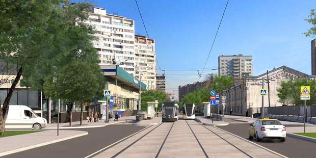 В Москве началось благоустройство территории возле станции метро "Серп и Молот"