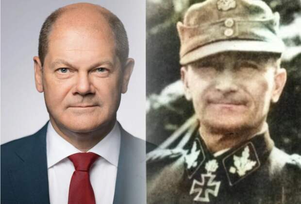 Олаф Шольц и его дедушка