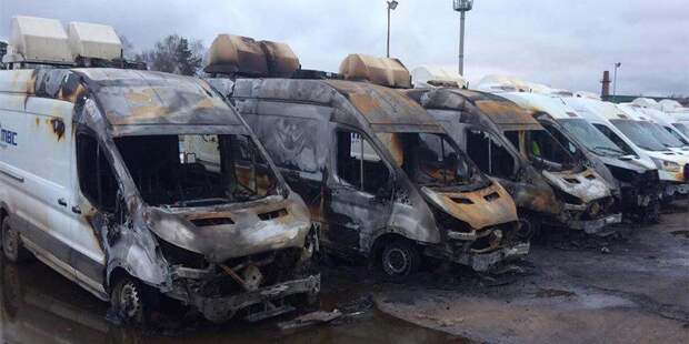 Поджог 13 машин фотовидеофиксации в Раменском