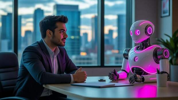 Собеседование с роботом / Изображение сгенерировано YandexGPT 5 Pro / amic.ru