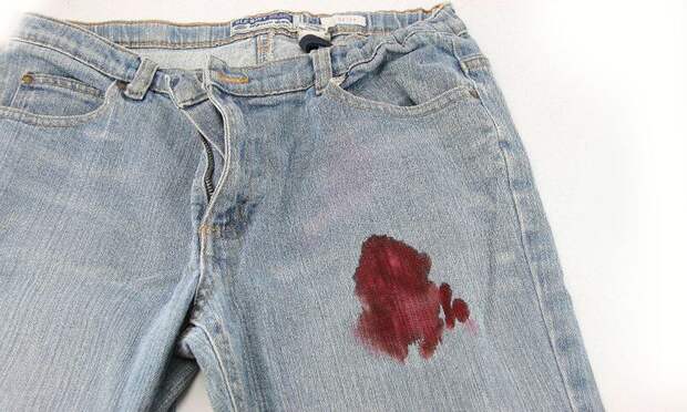 Пятно крови на одежде