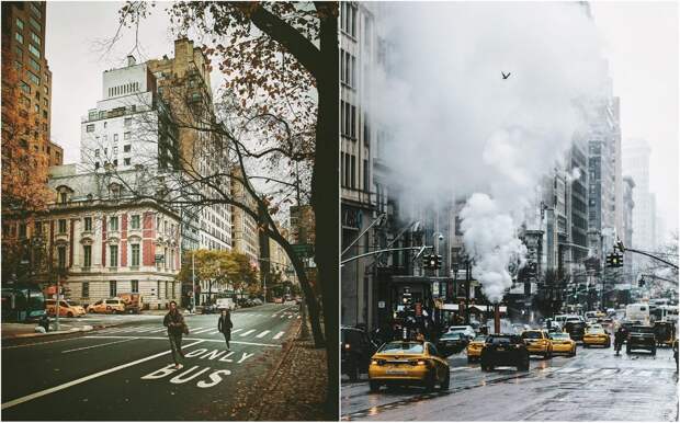 Атмосферные фотографии нью-йоркских улиц