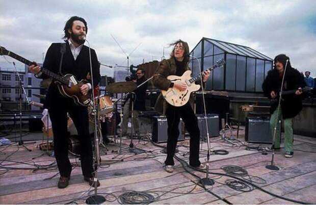 Последний концерт Битлз на крыше в Лондоне в 1969 году