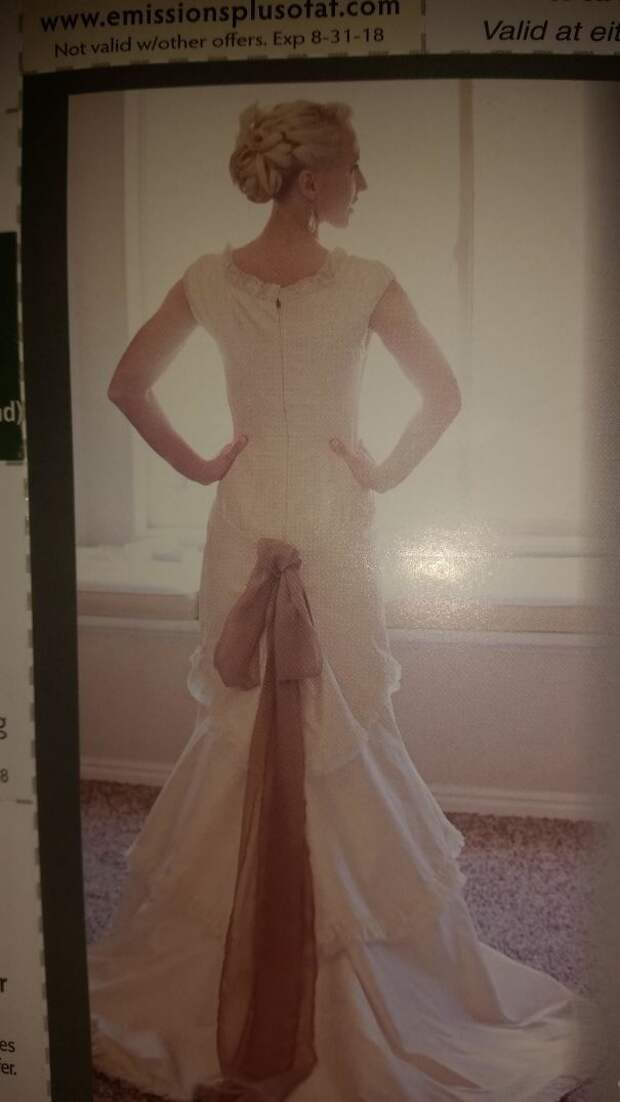 What Every Bride Wants: A Brown Ribbon Streaming Out Of Her Ass