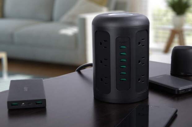 aukey, usb, outlet, charging tower, usb, powerhub,