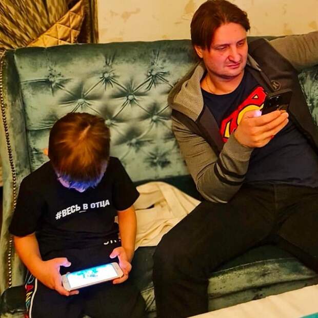 Эдгард Запашный с сыном