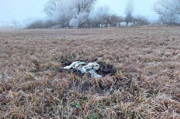 Обломки сбитого беспилотника упали на территорию предприятия в Рязанской области