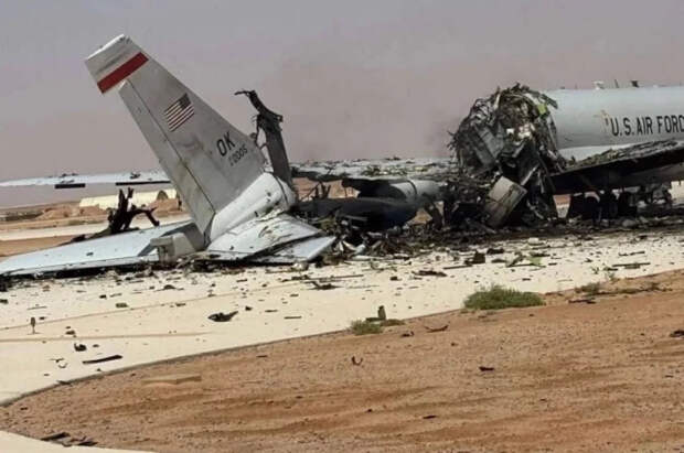 Появились кадры уничтоженного Ираном американского самолета ДРЛО Е-3G