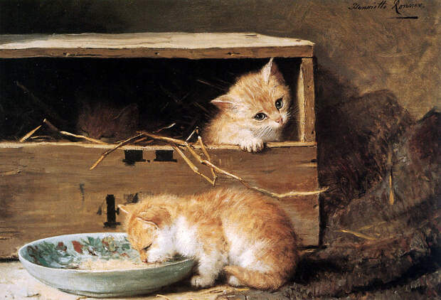 Сats in Paintings by Henriette Ronner-Knip. Purr a Little ...