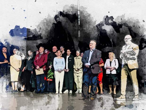 Режиссёр Григорьев на премьере «ГостиШКИ» получил личный подарок от Парахина