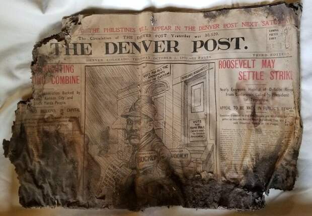 15. «Сегодня я нашёл в нашем новом доме газету от 2 октября 1902 года» в мире, вещи, история, подборка, удивительно, фотомир