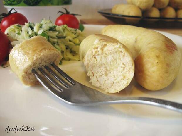 Домашние куриные колбаски