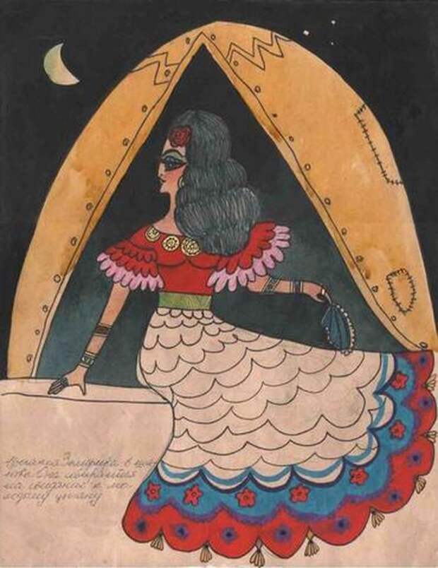 искусство, рисунок, девочка