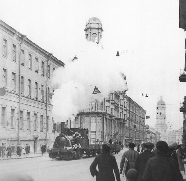 К линии фронта на паровом трамвае через блокадный Ленинград история, факты, фото