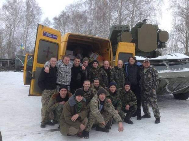 Сергей Притула с войсками АТО