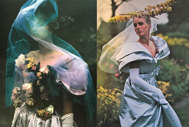 Модели в платьях от Джины Фратини.