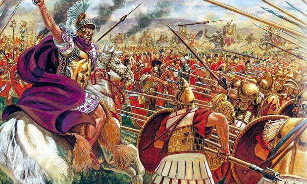 Так итальянский художник Джузеппе Рава изобразил Пирра и его войско в битве при Аускуле - Пирр: авантюрист, полководец, правитель | Warspot.ru