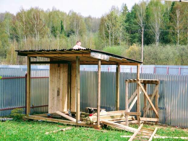 Тяп-ляп и домик для лопат готов дача, своими руками, Строительство, работа с деревом, строим сами, длиннопост