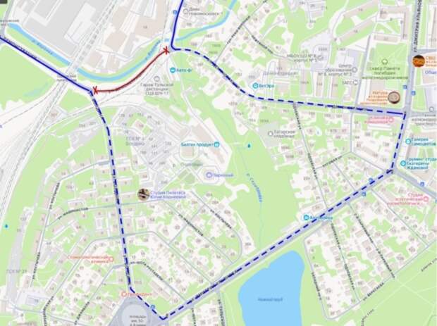 В Туле с 16 апреля по 11 мая введут ночное ограничение движения на мосту по улице Демонстрации