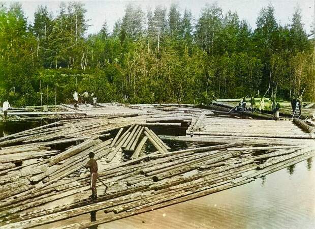 Прекрасные редкие цветные фото русской деревни 1899 года 