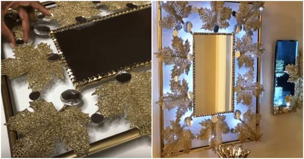 Декорированные зеркала с подсветкой — эффектное дополнение к обстановке