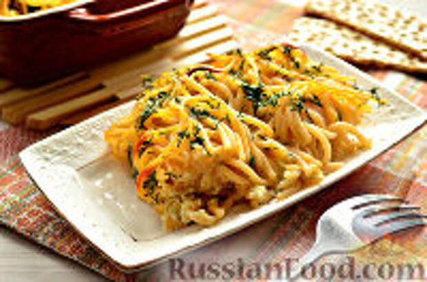 Фото к рецепту: Макароны с яйцом
