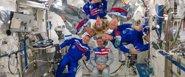 На МКС сейчас рекордное количество космонавтов — 19 человек