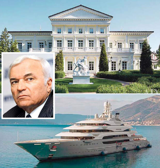 Владелец Магнитогорского металлургического комбината Виктор Рашников на заработанные деньги купил шикарную виллу в Ницце и 140-метровую яхту Ocean Victory