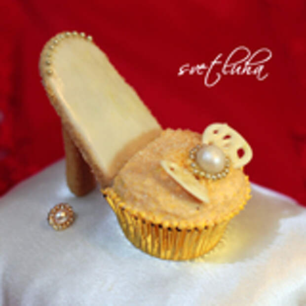 Шоколадные капкейки "Элла и золотые башмачки"