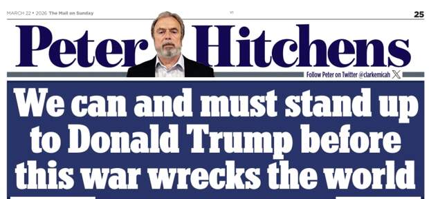 «Мы можем и должны противостоять Дональду Трампу, прежде чем эта война разрушит мир»