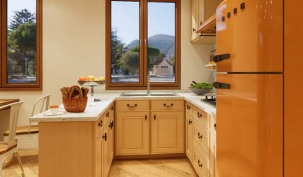 Вполне современная кухня вдохновит на кулинарные эксперименты не только хозяйку. | Фото: © Architect TVD.