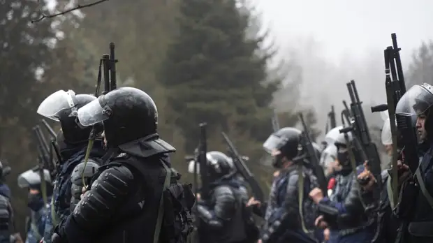 В здании администрации Алма-Аты начался пожар