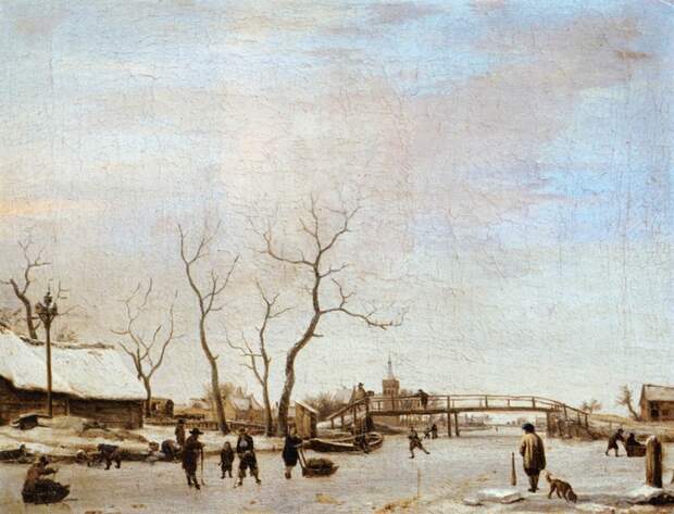 4000579_Frozen_Canal_with_Skaters_and_Hockey_Players (700x535, 309Kb)