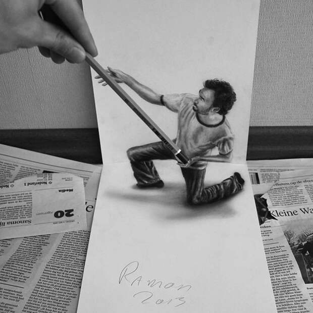 Best and Stunning 3D Pencil Drawings Art Collection by techblogstop 4