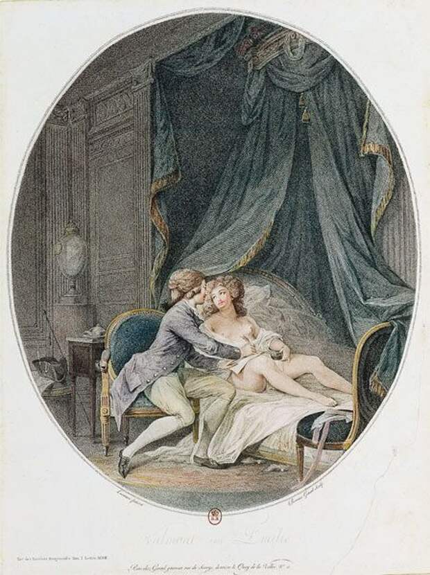 After Niklas Lafrensen (Nicolas Lavreince, 1752-1814) - Vicomte Valmont and Emilie, from Dangerous Liaisons, a novel by Choderlos de Laclos