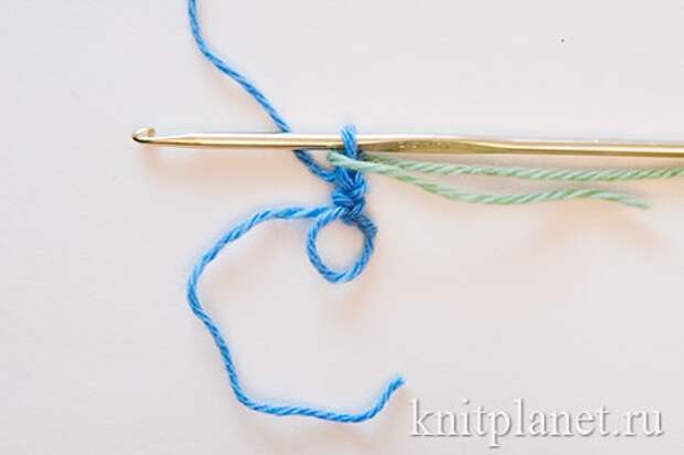 Как отметить начало ряда при вязании по кругу крючком Как отметить начало ряда при вязании по кругу крючком