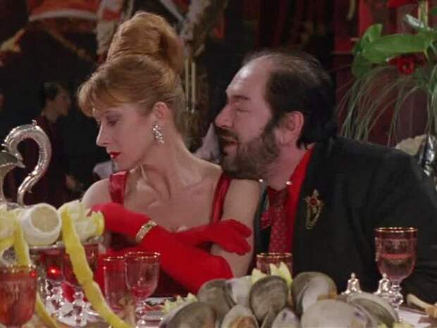 Кадр из фильма «Повар, вор, его жена и ее любовник», 1989 год.
